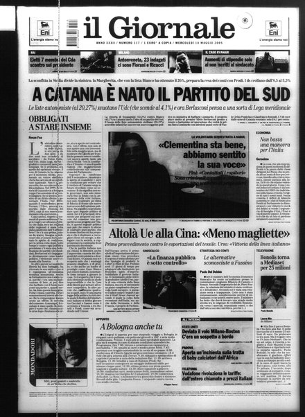 Il giornale : quotidiano del mattino